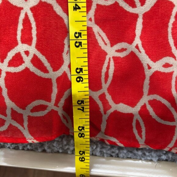 Banana Republic Dress Women 2 Red Maxi Blouson Sundress Pleats Sleeveless Strap* - Picture 9 of 12